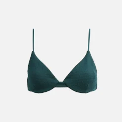 Shop Kith Women Bellamy Logo Balconette Top Serpentine