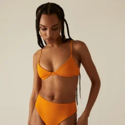 Fashion Kith Women Bellamy Logo Balconette Top Roe