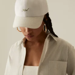 Best Sale Kith Women Blocked Seersucker Cap Verdant