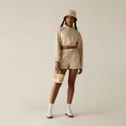 Outlet Kith Women Clovis Logo Stripe Hoodie Canvas