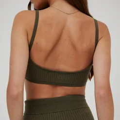 Best Sale Kith Women Dane Knit Bra Moss