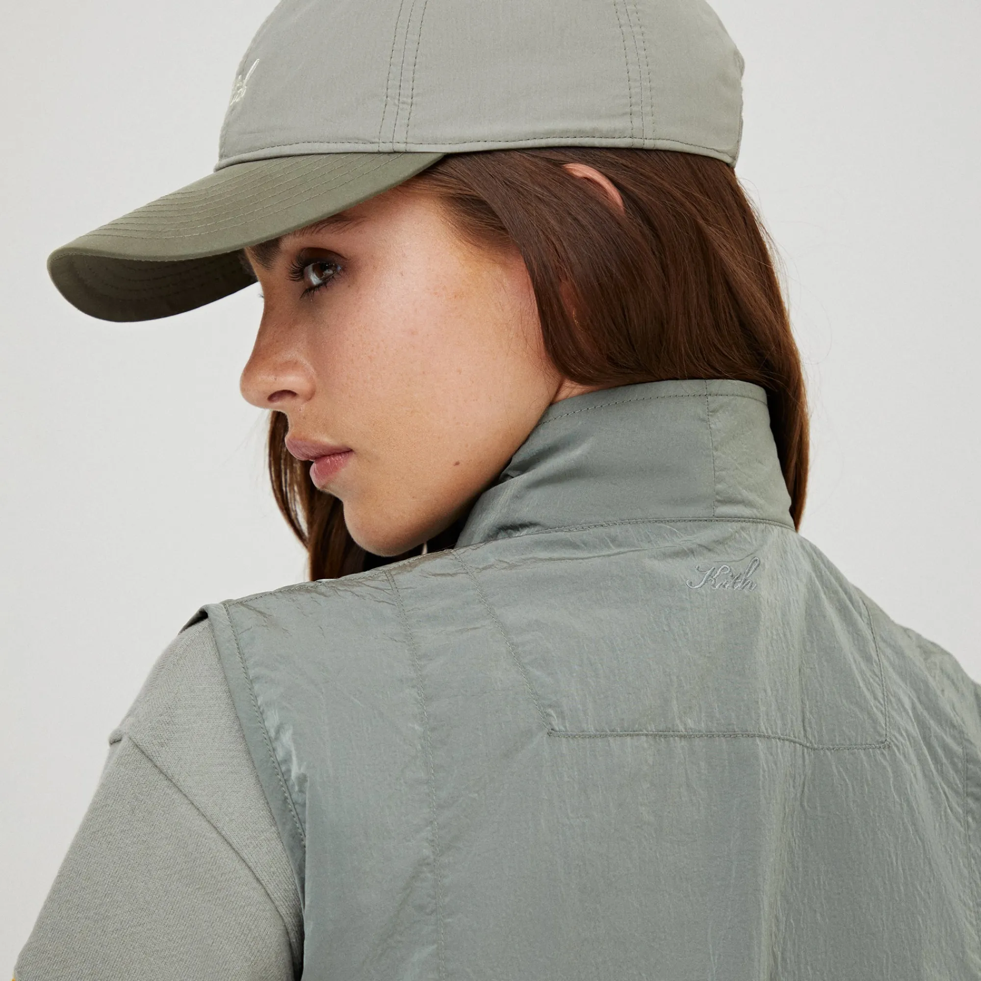 Clearance Kith Women Devan Wind Vest Tinge