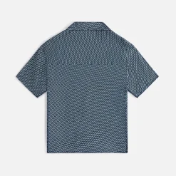 Store Kith Women Elena Monogram Silk Camp Shirt Serpentine