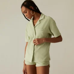 Cheap Kith Women Elena Towel Terry Shirt Stoneware