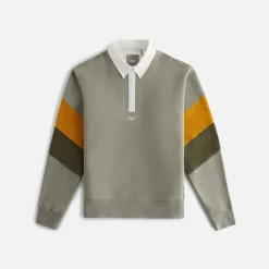 Cheap Kith Women Emery Herringbone Terry Rugby Shirt Plaster