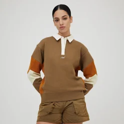 Store Kith Women Emery Herringbone Terry Rugby Shirt Shed