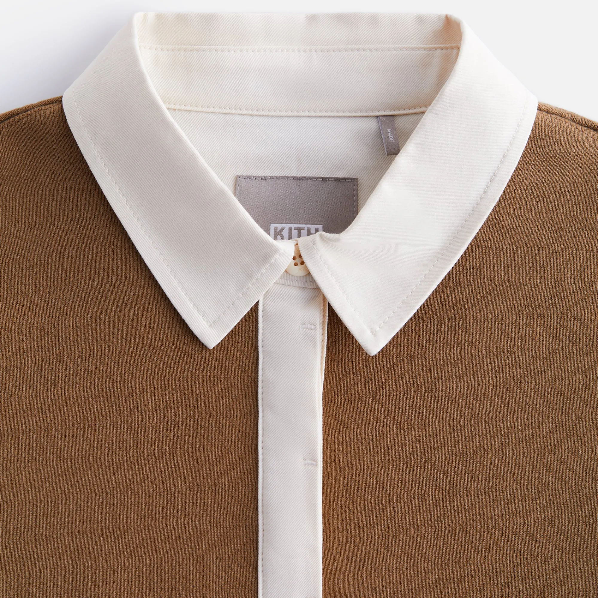 Store Kith Women Emery Herringbone Terry Rugby Shirt Shed