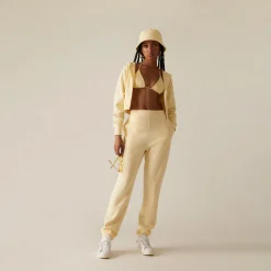Hot Kith Women Fallon Waffle Hoodie Sunrise