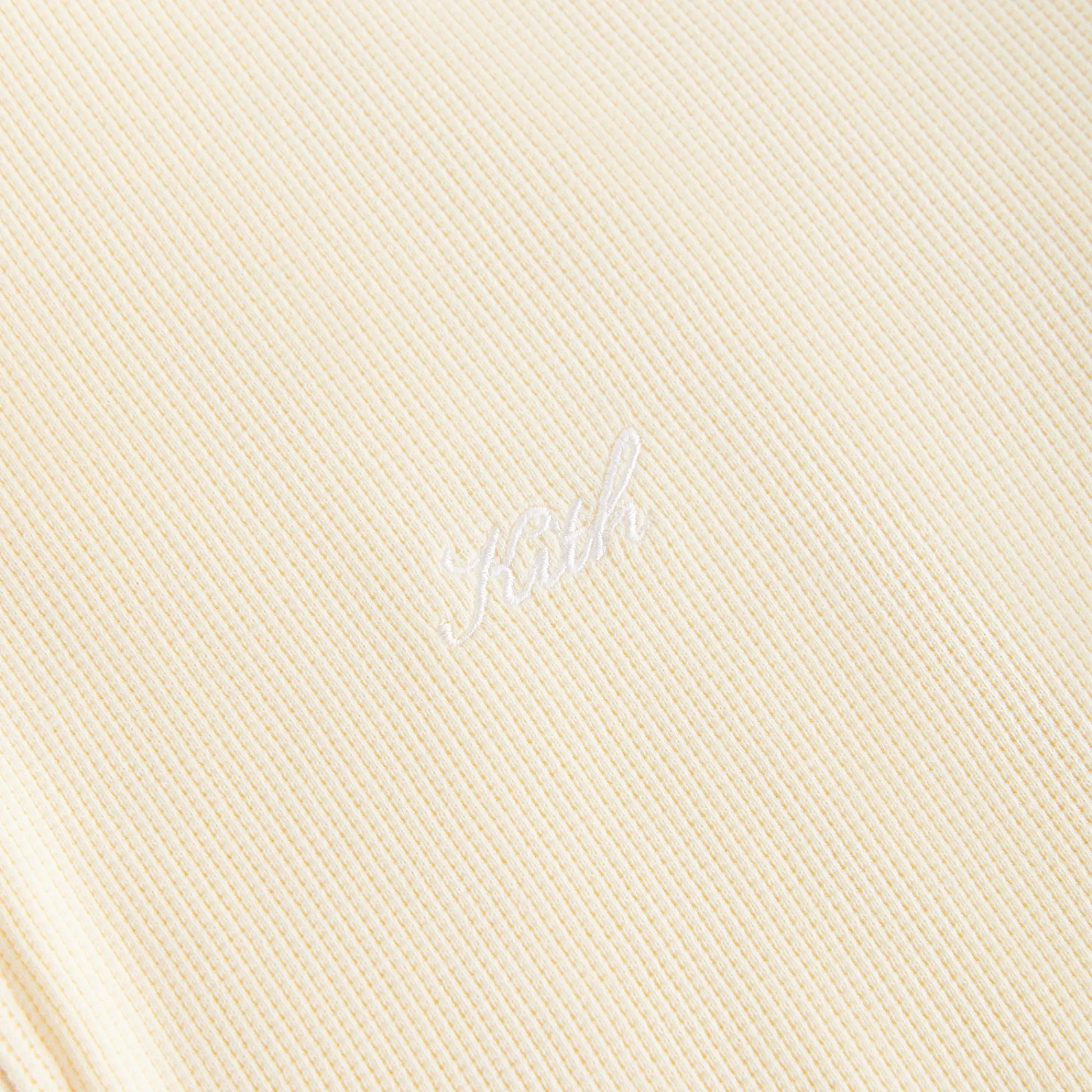 Hot Kith Women Fallon Waffle Hoodie Sunrise