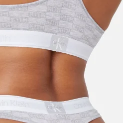 Sale Kith Women For Calvin Klein Bralette Light Heather Grey