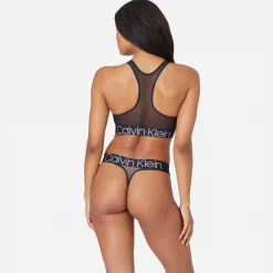 Best Kith Women For Calvin Klein Mesh Thong Black