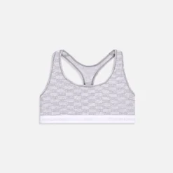 Shop Kith Women For Calvin Klein Bralette Light Heather Grey