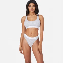 Shop Kith Women For Calvin Klein Bralette Light Heather Grey