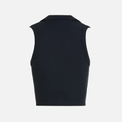 Clearance Kith Women For Wilson Rib Crop Active Polo Black