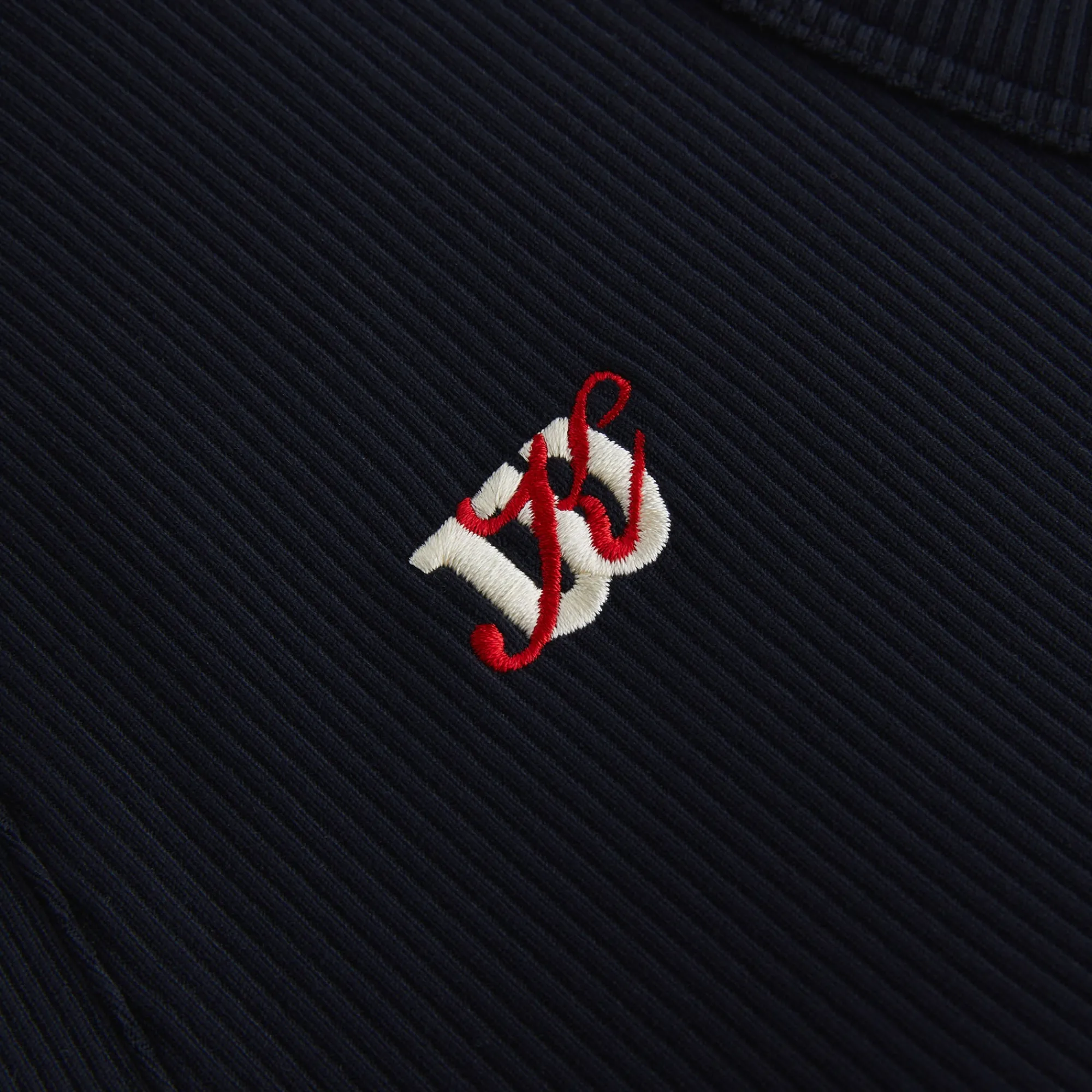 Clearance Kith Women For Wilson Rib Crop Active Polo Black