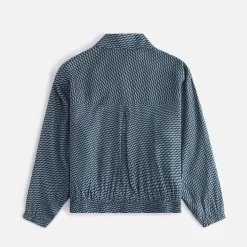 Sale Kith Women Gesa Monogram Silk Coach Jacket Serpentine
