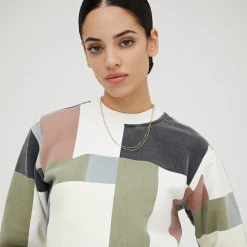 Clearance Kith Women Haylen Cropped Sweatshirt Nano
