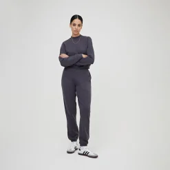 Store Kith Women Haylen Cropped French Terry Crewneck Battleship