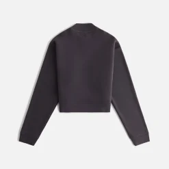 Store Kith Women Haylen Cropped French Terry Crewneck Battleship