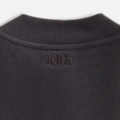 Store Kith Women Haylen Cropped French Terry Crewneck Battleship
