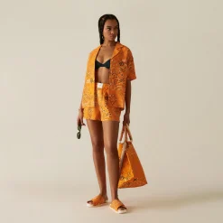 Sale Kith Women Ida Kith Paisley Boxer Short Roe