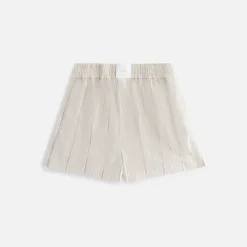 Store Kith Women Ida Logo Stripe Boxer Short Canvas
