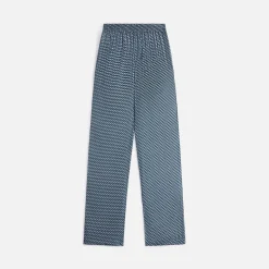 Clearance Kith Women Ida Monogram Silk Straight Leg Pant Serpentine