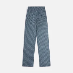 Clearance Kith Women Ida Monogram Silk Straight Leg Pant Serpentine