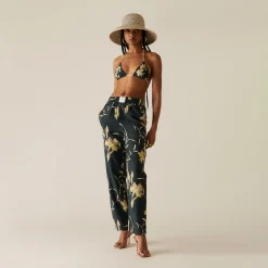 New Kith Women Ida Palm Straight Pant Serpentine
