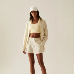 Outlet Kith Women Ida Seersucker Boxer Short Sunrise