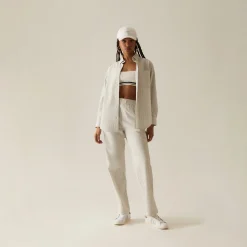 Cheap Kith Women Ida Seersucker Straight Pant Verdant