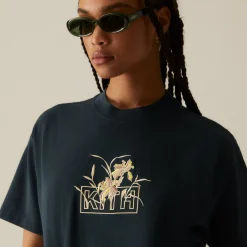 Cheap Kith Women Iris Box Logo Vintage Tee Serpentine