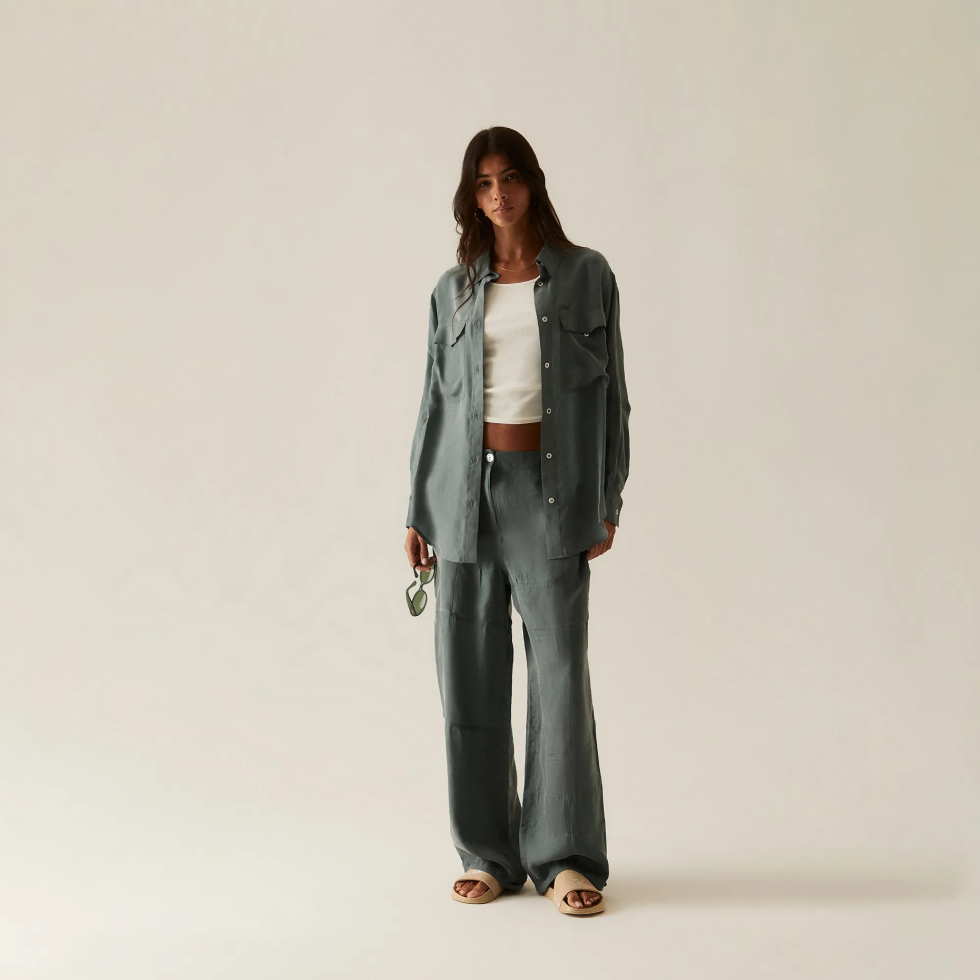 Sale Kith Women Langston Cupro Pant Court