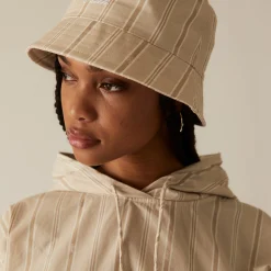 Cheap Kith Women Logo Stripe Bucket Hat Canvas
