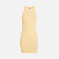 Online Kith Women Lyra Waffle Mini Dress Sun Coral