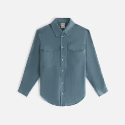 Cheap Kith Women Malin Cupro Shirt Court