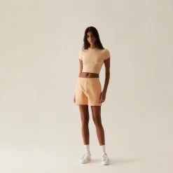 Discount Kith Women Mulberry Tee Ii Sun Coral