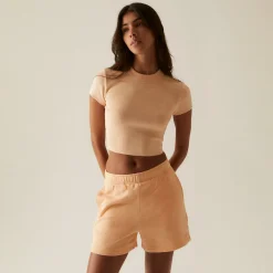 Discount Kith Women Mulberry Tee Ii Sun Coral