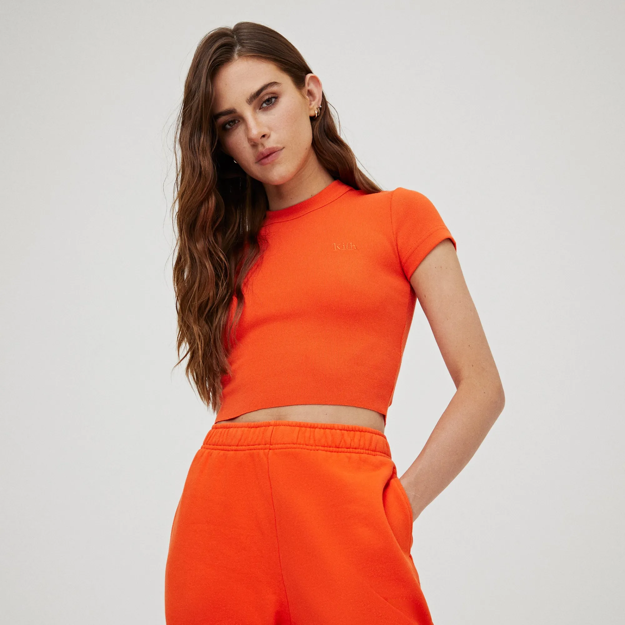 Hot Kith Women Mulberry Tee Ii Poppy