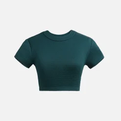 Outlet Kith Women Mulberry Textured Logo Tee Serpentine