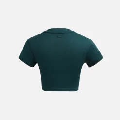 Outlet Kith Women Mulberry Textured Logo Tee Serpentine