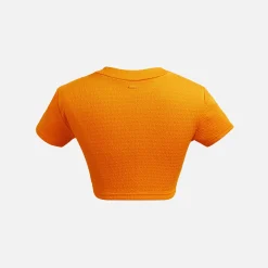 Discount Kith Women Mulberry Textured Logo Tee Roe