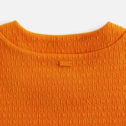 Discount Kith Women Mulberry Textured Logo Tee Roe