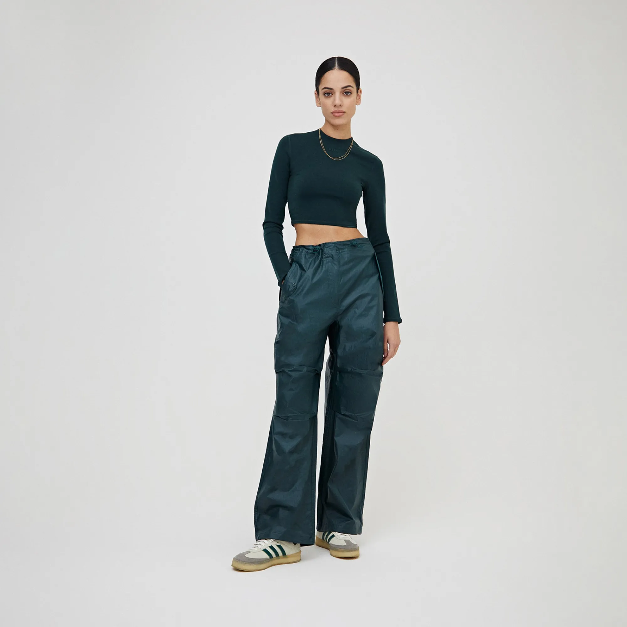 Flash Sale Kith Women Nuru Laminated Cotton Parachute Pant Chronicle