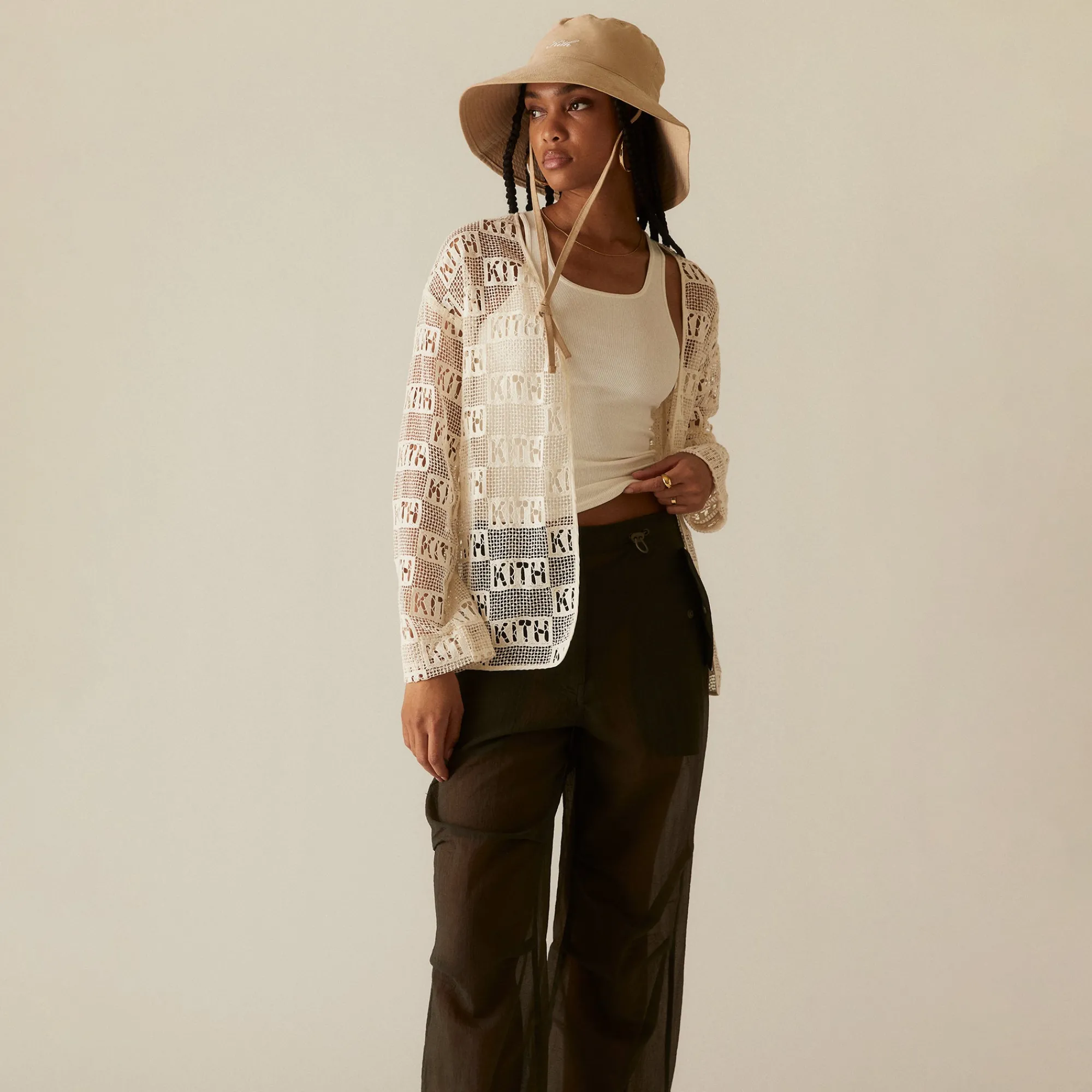 Sale Kith Women Nuru Sheer Parachute Pant Canopy