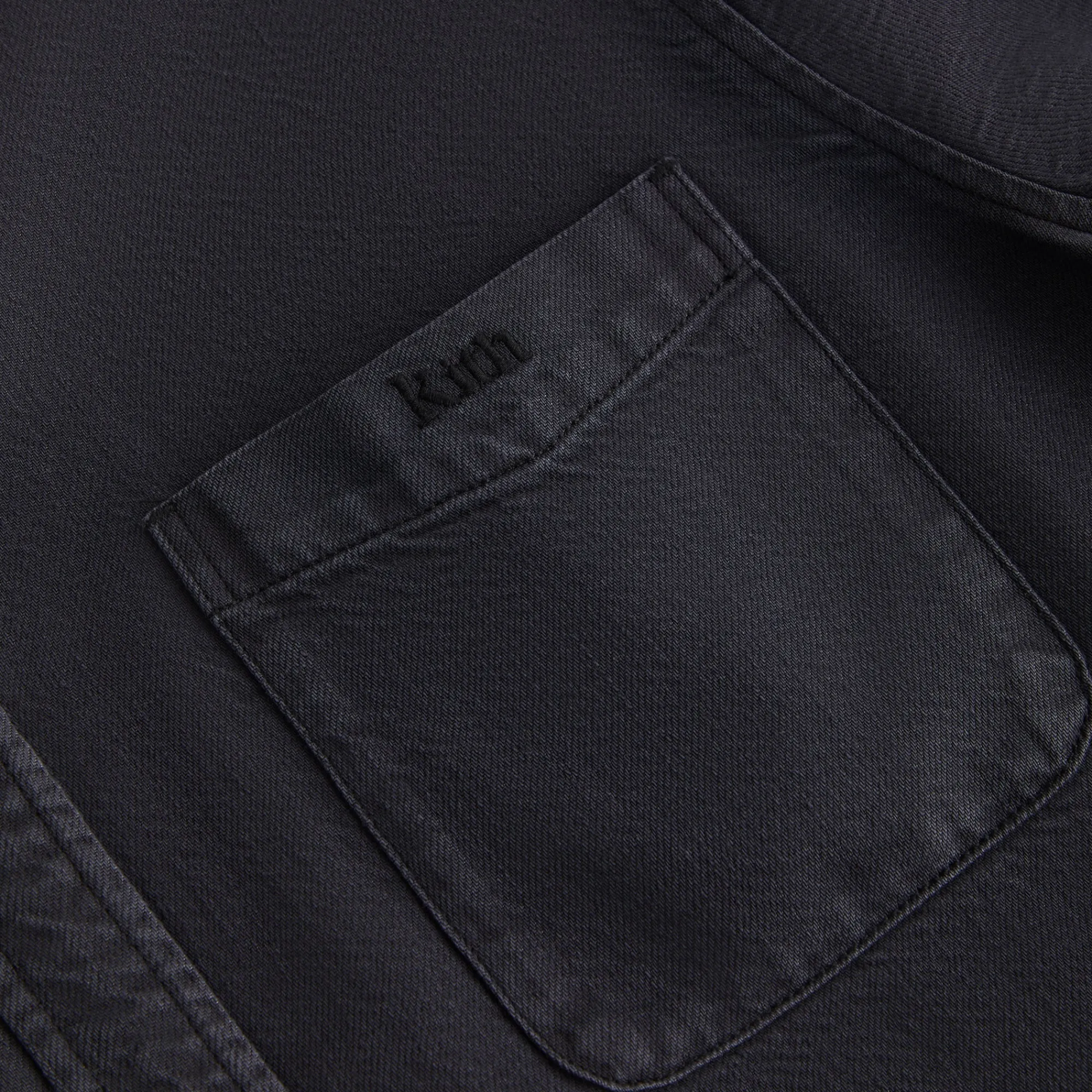 Outlet Kith Women Ora Ii Denim Shirt Washed Black