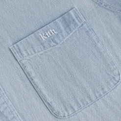 Fashion Kith Women Ora Ii Denim Shirt Hayden Light Wash