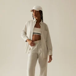 Flash Sale Kith Women Ora Ii Seersucker Shirt Verdant