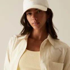 Cheap Kith Women Ora Ii Seersucker Shirt Sunrise