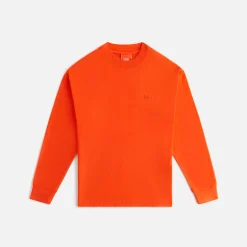 Best Sale Kith Women Oversized Sonoma Long Sleeve Tee Poppy